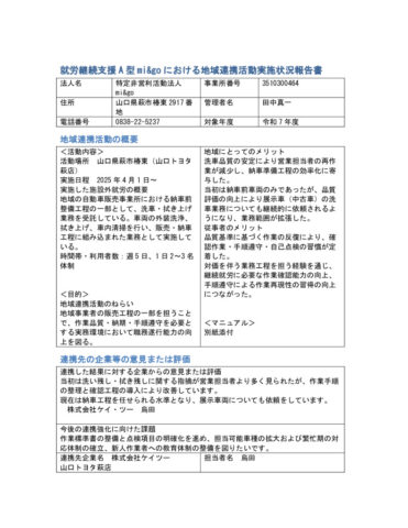 2025年度地域連携活動実施状況報告書のサムネイル